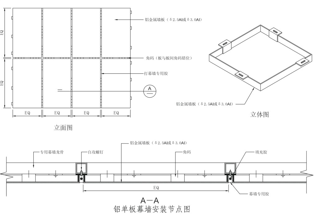 Aluminum honeycomb panel as a member of the decorative material