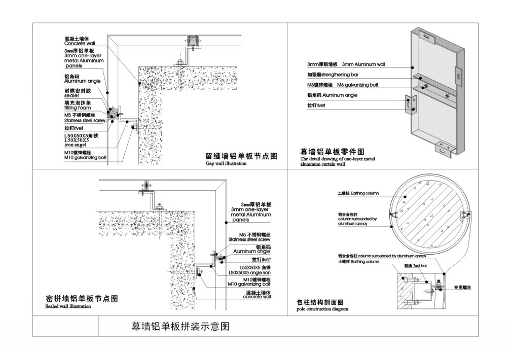 Anodizing treatment of aluminum honeycomb panel