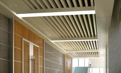 Special treatment process of aluminum honeycomb panel ceiling