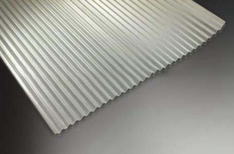 Corrugated aluminum plate processing